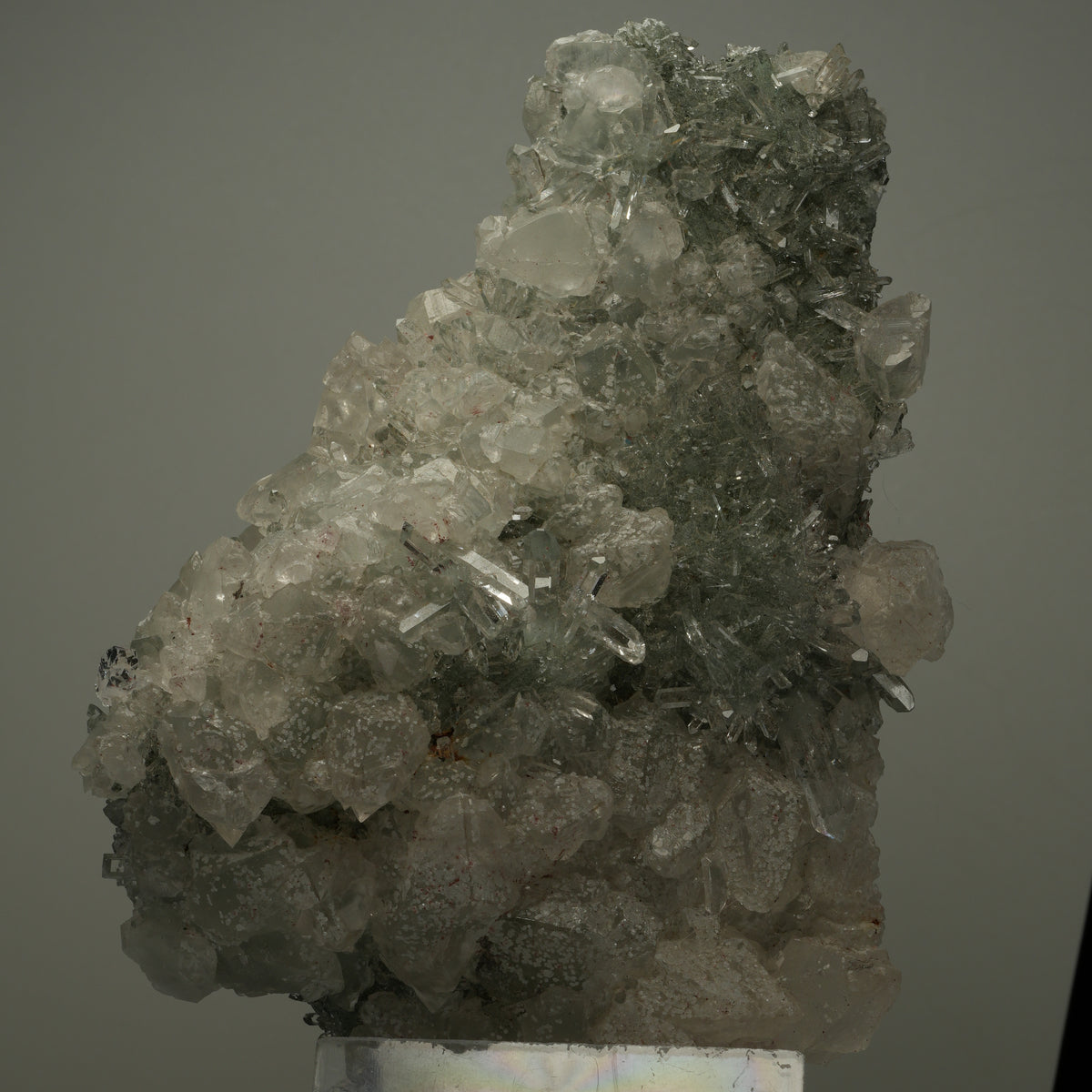 XL Harlekin Starburst Quarz, Calcit, Analcim auf Matrix Streep Mine, Namibia 144*107*67mm #14490