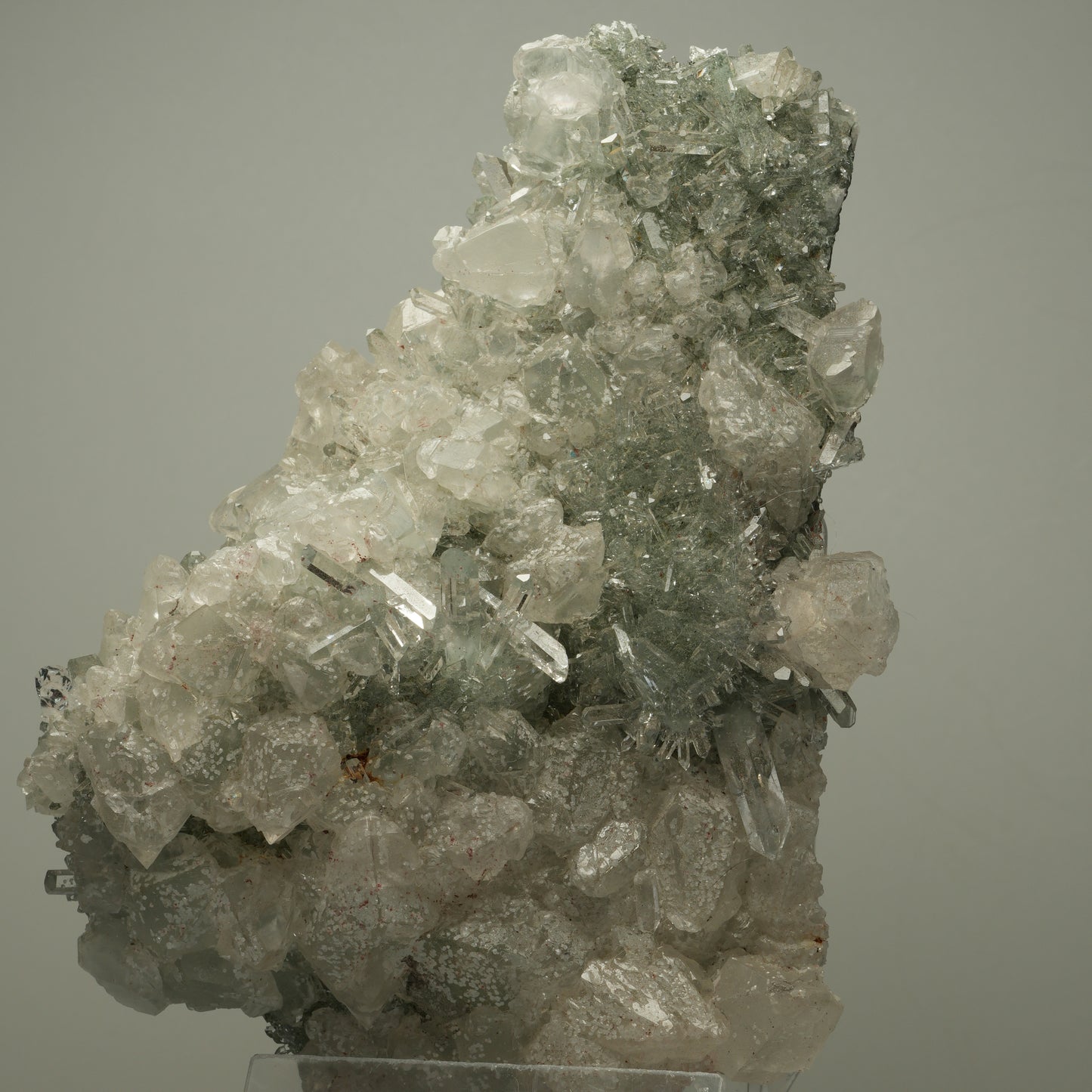 XL Harlekin Starburst Quarz, Calcit, Analcim auf Matrix Streep Mine, Namibia 144*107*67mm #14490