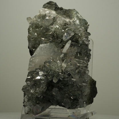 XL Harlekin Starburst Quarz, Amethyst, Epidot auf Matrix Streep Mine, Namibia 134*73*75mm #14493