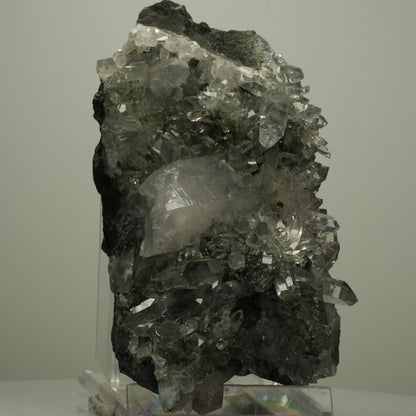 XL Harlekin Starburst Quarz, Amethyst, Epidot auf Matrix Streep Mine, Namibia 134*73*75mm #14493