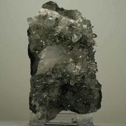 XL Harlekin Starburst Quarz, Amethyst, Epidot auf Matrix Streep Mine, Namibia 134*73*75mm #14493