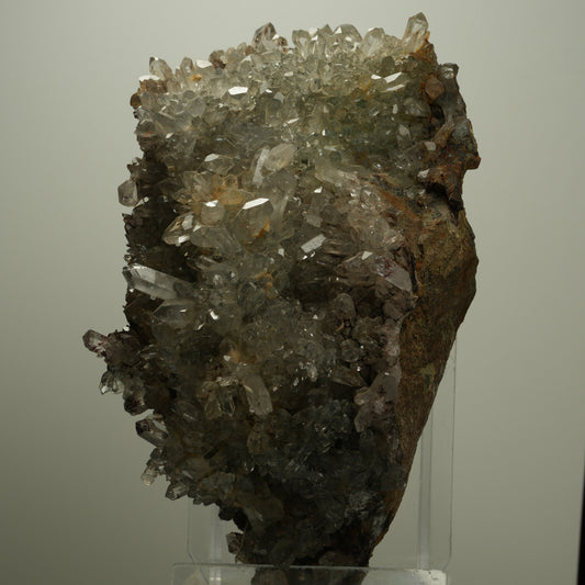 XL Harlekin Starburst Quarz mit Analcim auf Matrix Streep Mine, Namibia 140*87*58mm #14495