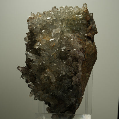 XL Harlekin Starburst Quarz mit Analcim auf Matrix Streep Mine, Namibia 140*87*58mm #14495