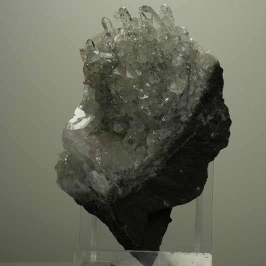 XL Starburst Quarz, Calcit, Analcim, Prehnit auf Matrix Streep Mine, Namibia 94*58*70mm #14496
