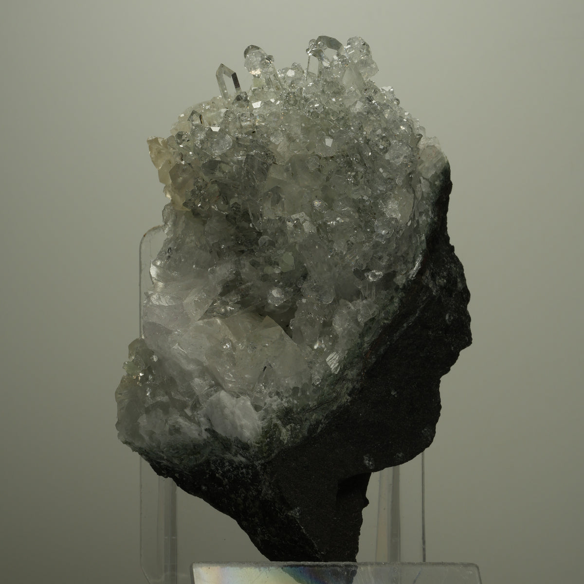 XL Starburst Quarz, Calcit, Analcim, Prehnit auf Matrix Streep Mine, Namibia 94*58*70mm #14496