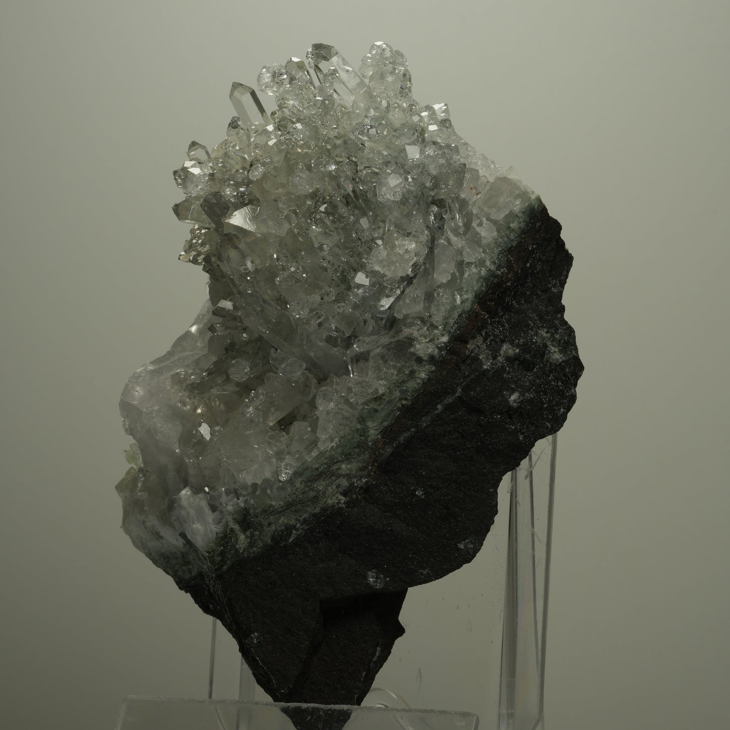 XL Starburst Quarz, Calcit, Analcim, Prehnit auf Matrix Streep Mine, Namibia 94*58*70mm #14496