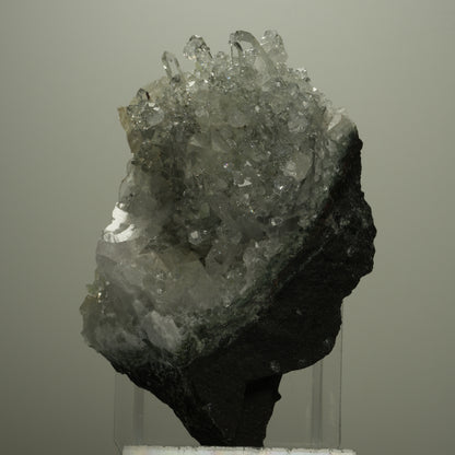 XL Starburst Quarz, Calcit, Analcim, Prehnit auf Matrix Streep Mine, Namibia 94*58*70mm #14496