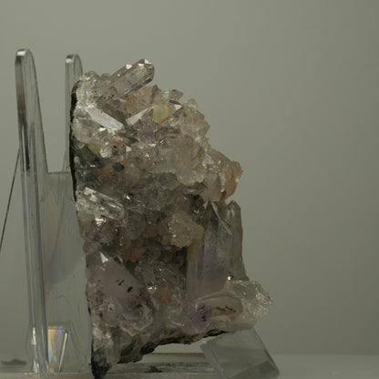 XL Harlekin Starburst Amethyst, Calcit, Prehnit auf Matrix Streep Mine Namibia 108*77*44mm #14498