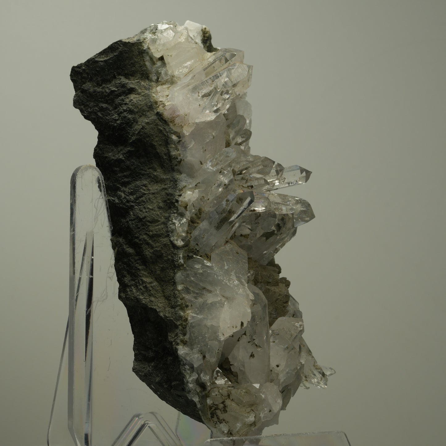 XL Starburst Quarz, Calcit, Epidot auf Matrix Streep Mine, Namibia 130*51*46mm #14499
