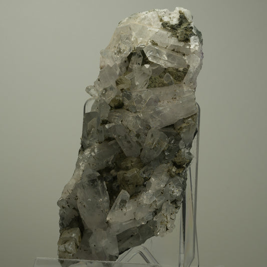 XL Starburst Quarz, Calcit, Epidot auf Matrix Streep Mine, Namibia 130*51*46mm #14499