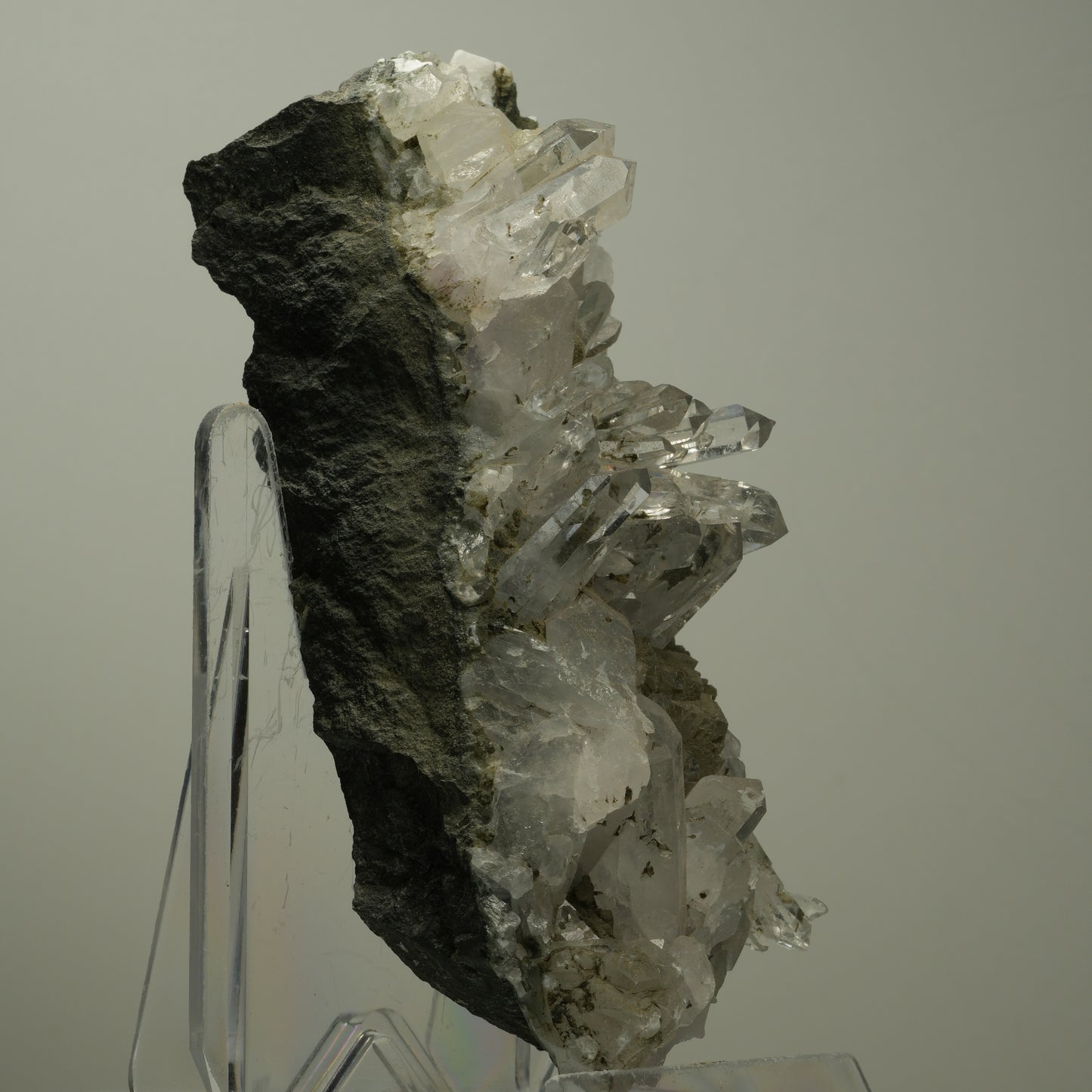 XL Starburst Quarz, Calcit, Epidot auf Matrix Streep Mine, Namibia 130*51*46mm #14499
