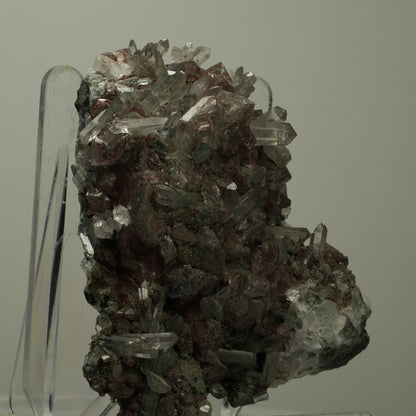Starburst Quarz, Calcit, Epidot, Eisen auf Matrix Streep Mine Namibia 89*68*32mm #14500
