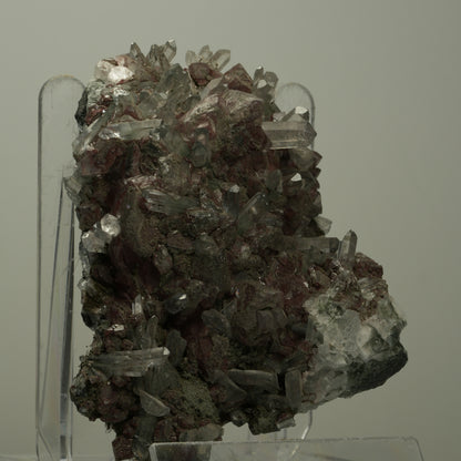 Starburst Quarz, Calcit, Epidot, Eisen auf Matrix Streep Mine Namibia 89*68*32mm #14500