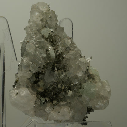 Starburst Quarz, Calcit, Prehnit, Epidot auf Matrix Streep Mine Namibia 79*70*49mm #14502