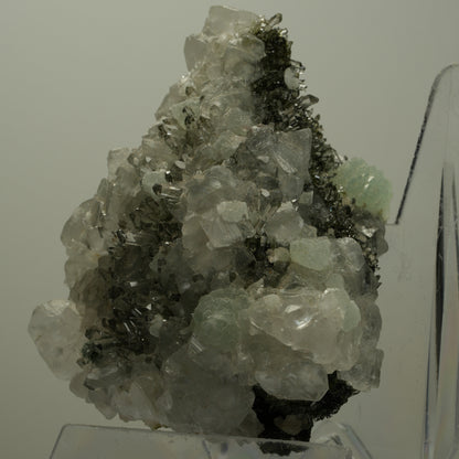 Starburst Quarz, Calcit, Prehnit, Epidot auf Matrix Streep Mine Namibia 79*70*49mm #14502