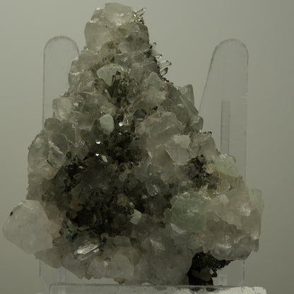 Starburst Quarz, Calcit, Prehnit, Epidot auf Matrix Streep Mine Namibia 79*70*49mm #14502