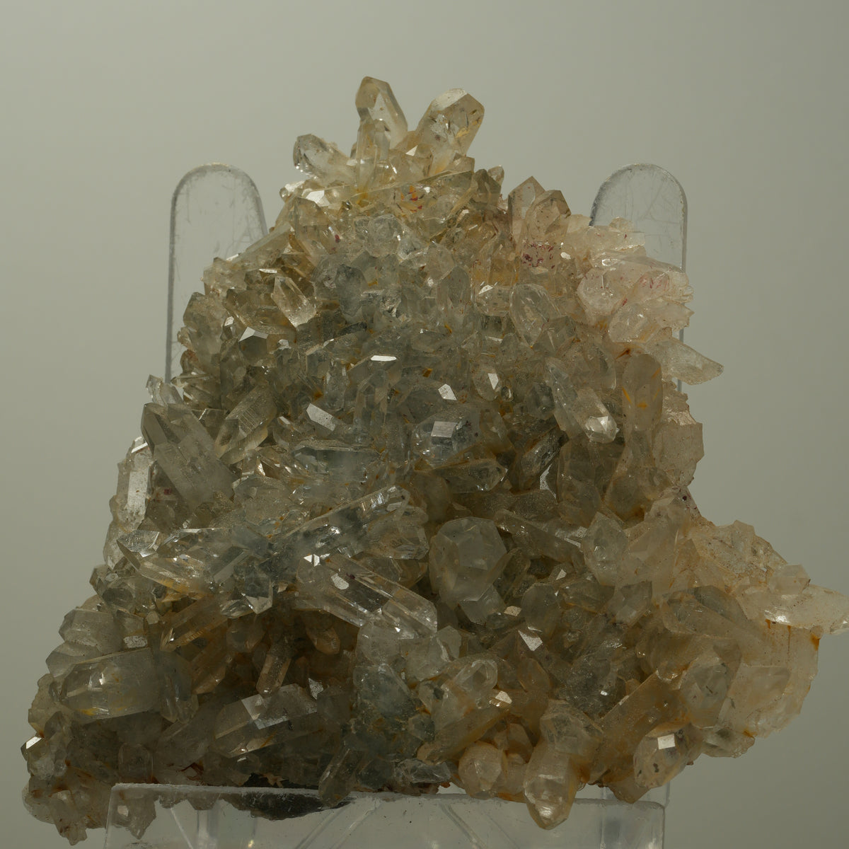XL Harlekin Starburst Quarz mit Analcim, Stilbit auf Matrix Streep Mine Namibia 95*93*25mm #14503