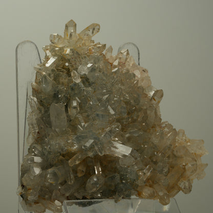 XL Harlekin Starburst Quarz mit Analcim, Stilbit auf Matrix Streep Mine Namibia 95*93*25mm #14503