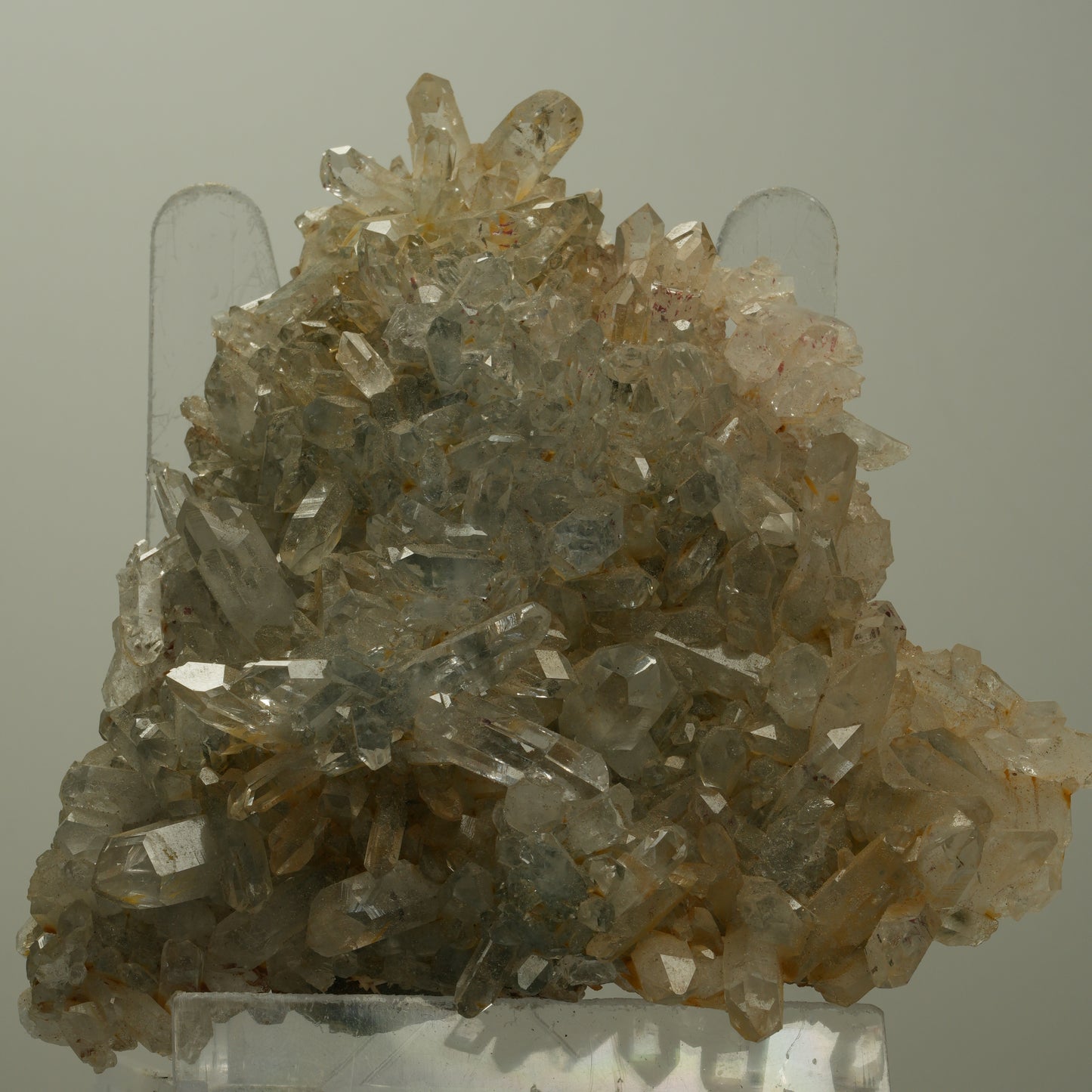 XL Harlekin Starburst Quarz mit Analcim, Stilbit auf Matrix Streep Mine Namibia 95*93*25mm #14503