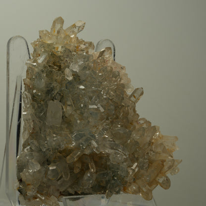 XL Harlekin Starburst Quarz mit Analcim, Stilbit auf Matrix Streep Mine Namibia 95*93*25mm #14503