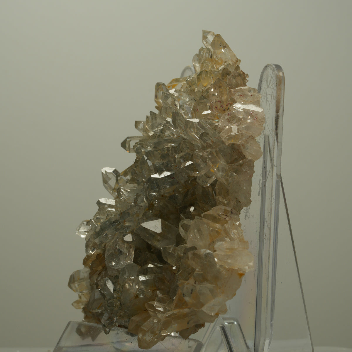 XL Harlekin Starburst Quarz mit Analcim, Stilbit auf Matrix Streep Mine Namibia 95*93*25mm #14503