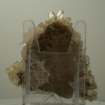 XL Harlekin Starburst Quarz mit Analcim, Stilbit auf Matrix Streep Mine Namibia 95*93*25mm #14503