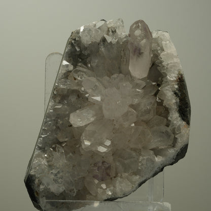 XL Starburst Phantom Amethyst, Calcit, Hämatit auf Matrix Streep Mine Namibia 96*72*41mm #14505