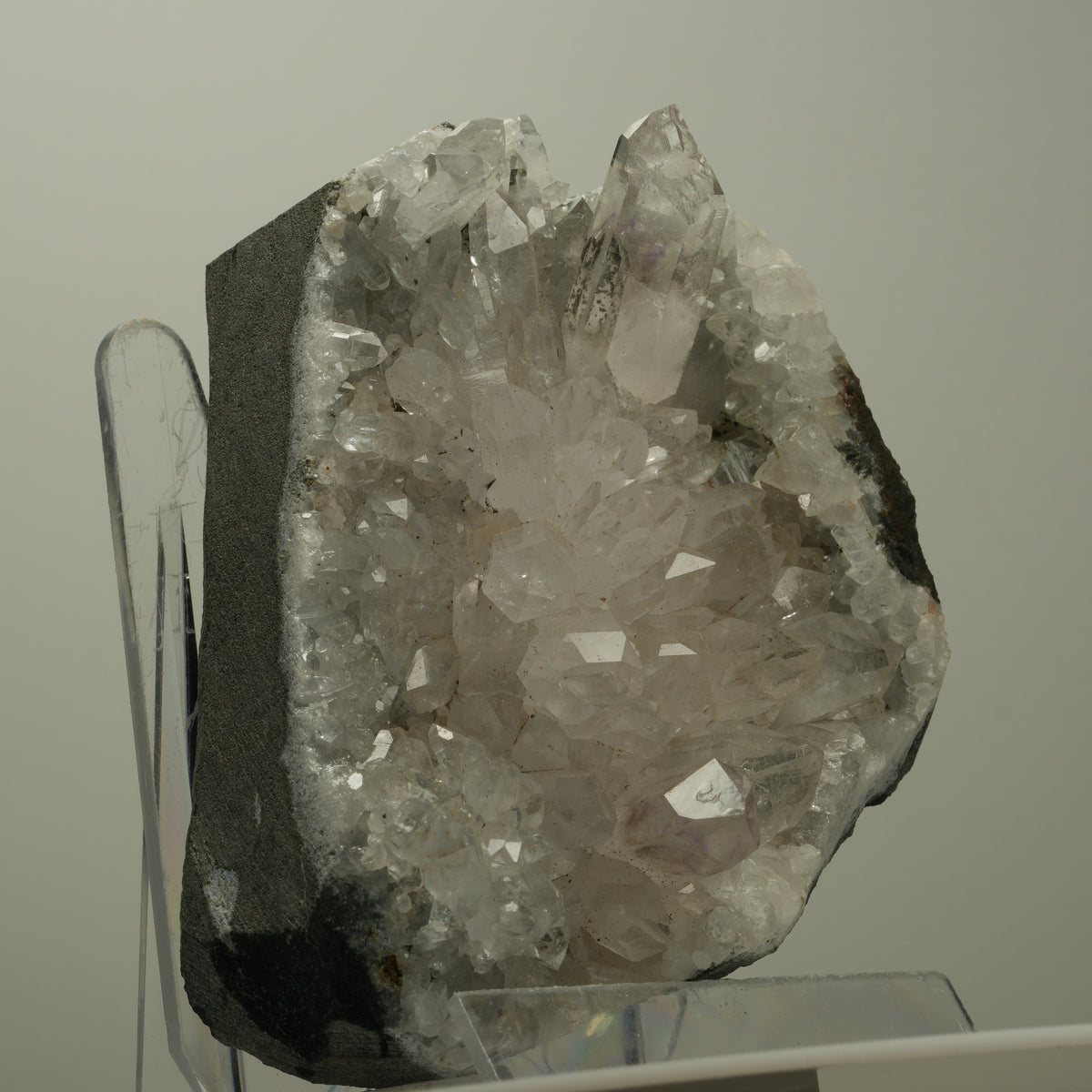 XL Starburst Phantom Amethyst, Calcit, Hämatit auf Matrix Streep Mine Namibia 96*72*41mm #14505