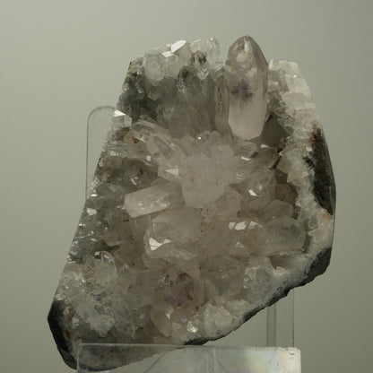 XL Starburst Phantom Amethyst, Calcit, Hämatit auf Matrix Streep Mine Namibia 96*72*41mm #14505