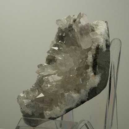 XL Starburst Phantom Amethyst, Calcit, Hämatit auf Matrix Streep Mine Namibia 96*72*41mm #14505