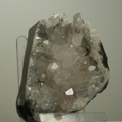 XL Starburst Phantom Amethyst, Calcit, Hämatit auf Matrix Streep Mine Namibia 96*72*41mm #14505
