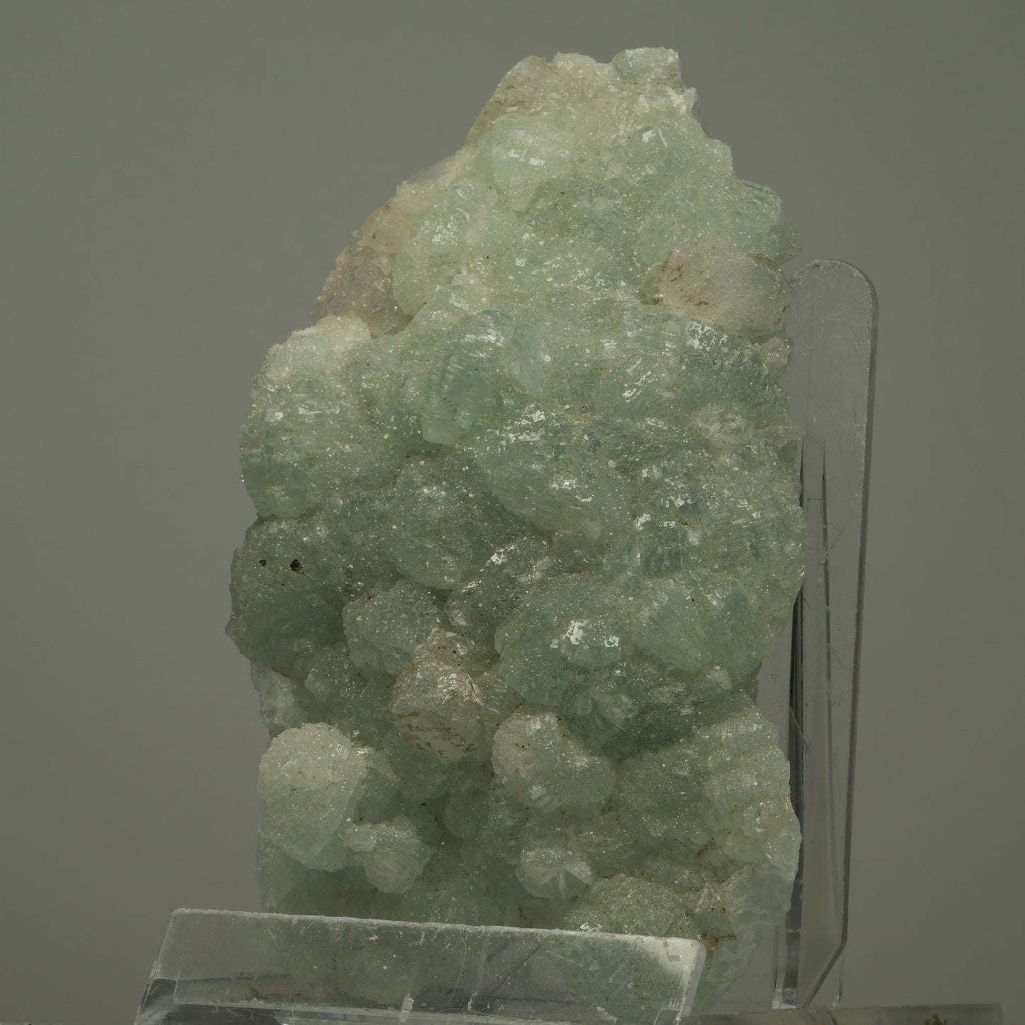 Große Prehnit, Calcit, Epidot Stufe Streep Mine, Goboboseb, Namibia 109*61*23mm #14506