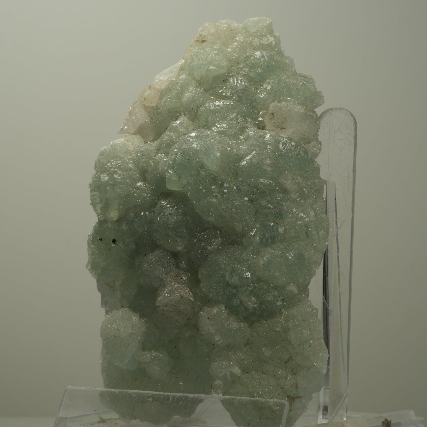 Große Prehnit, Calcit, Epidot Stufe Streep Mine, Goboboseb, Namibia 109*61*23mm #14506