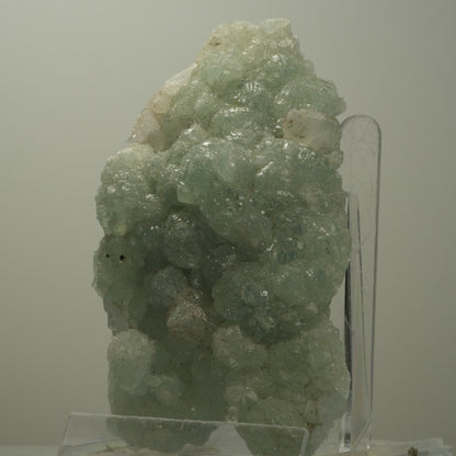 Große Prehnit, Calcit, Epidot Stufe Streep Mine, Goboboseb, Namibia 109*61*23mm #14506