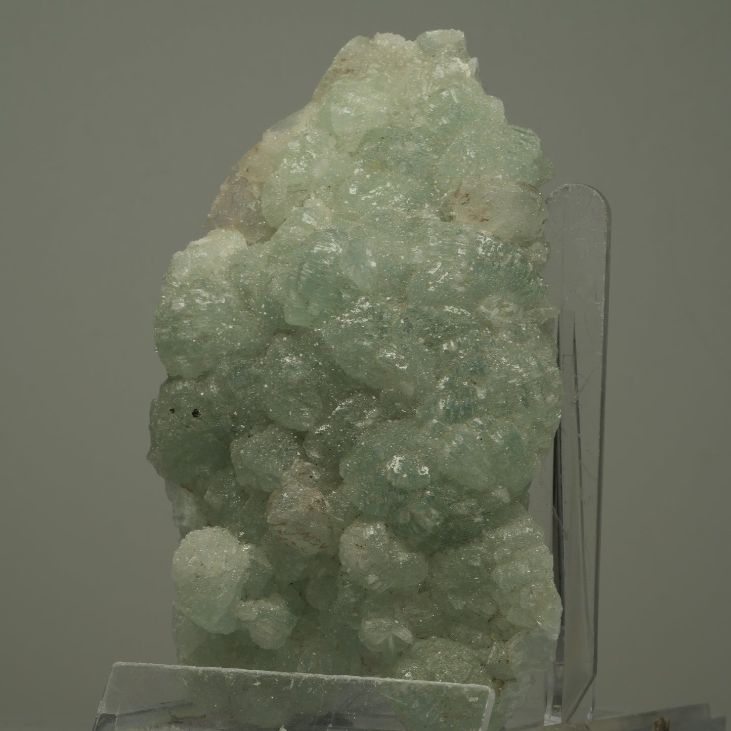 Große Prehnit, Calcit, Epidot Stufe Streep Mine, Goboboseb, Namibia 109*61*23mm #14506