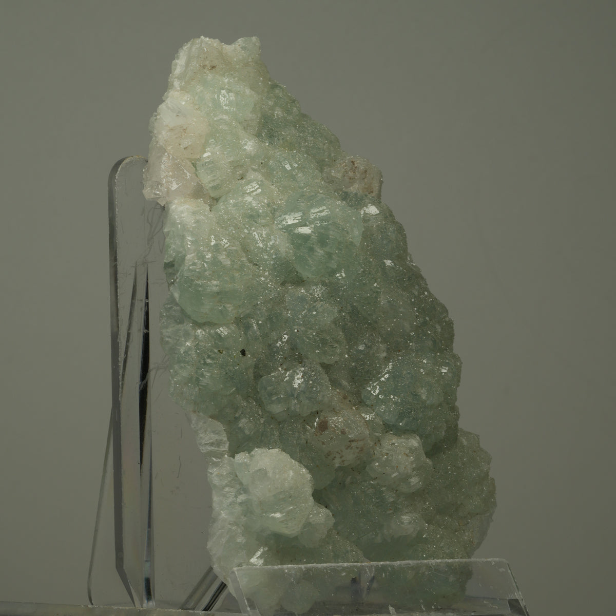 Große Prehnit, Calcit, Epidot Stufe Streep Mine, Goboboseb, Namibia 109*61*23mm #14506