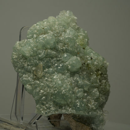 Große Prehnit, Calcit, Epidot Stufe Streep Mine, Goboboseb, Namibia 103*83*34mm #14507