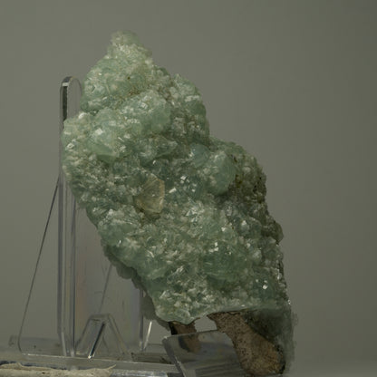 Große Prehnit, Calcit, Epidot Stufe Streep Mine, Goboboseb, Namibia 103*83*34mm #14507