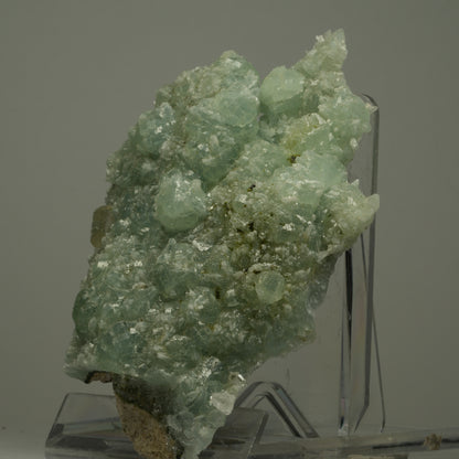 Große Prehnit, Calcit, Epidot Stufe Streep Mine, Goboboseb, Namibia 103*83*34mm #14507