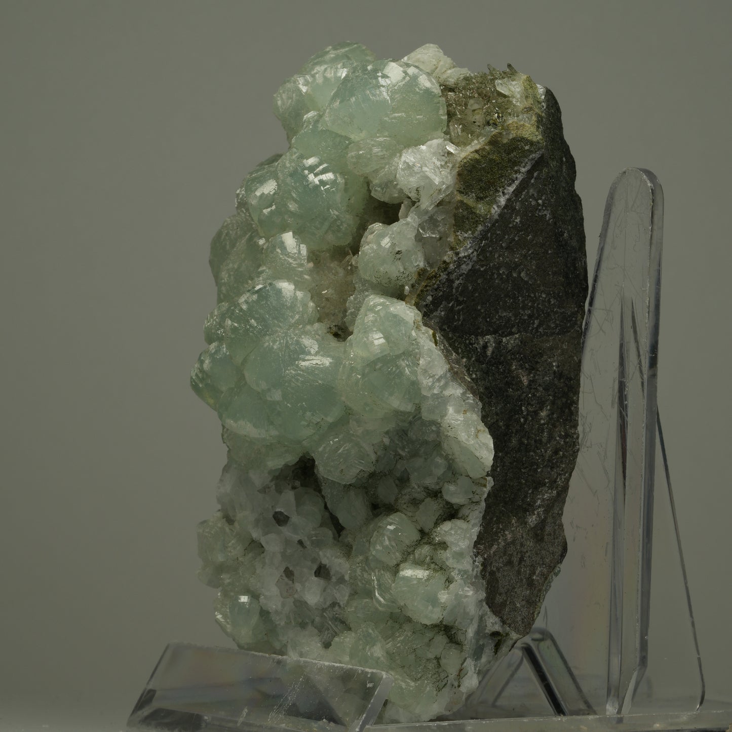 Große Starburst Quarz, Prehnit Epidot auf Matrix Streep Mine Namibia 102*57*53mm #14508