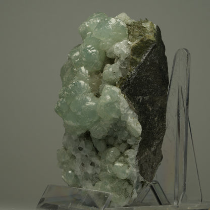 Große Starburst Quarz, Prehnit Epidot auf Matrix Streep Mine Namibia 102*57*53mm #14508