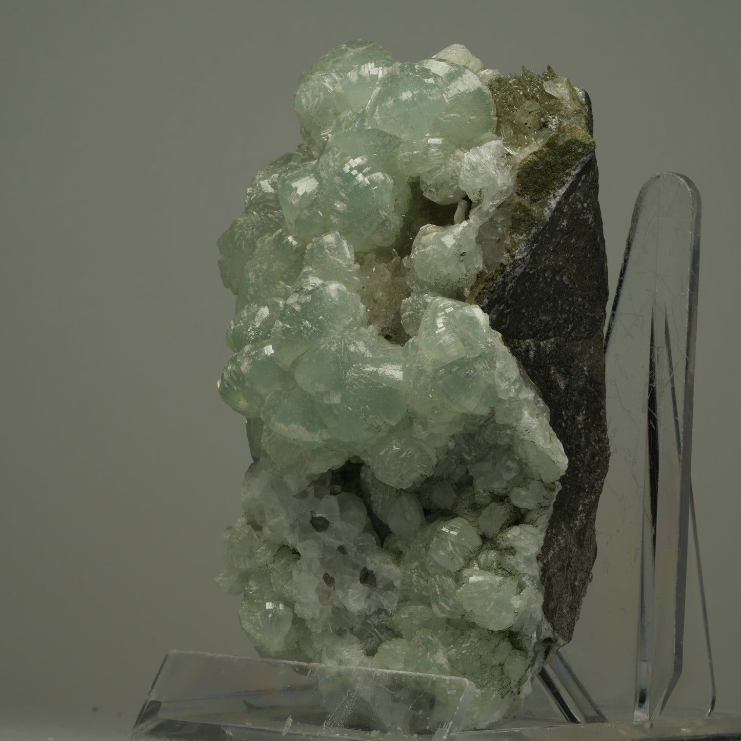 Große Starburst Quarz, Prehnit Epidot auf Matrix Streep Mine Namibia 102*57*53mm #14508