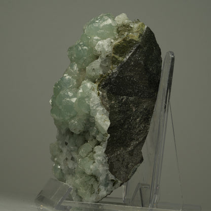 Große Starburst Quarz, Prehnit Epidot auf Matrix Streep Mine Namibia 102*57*53mm #14508