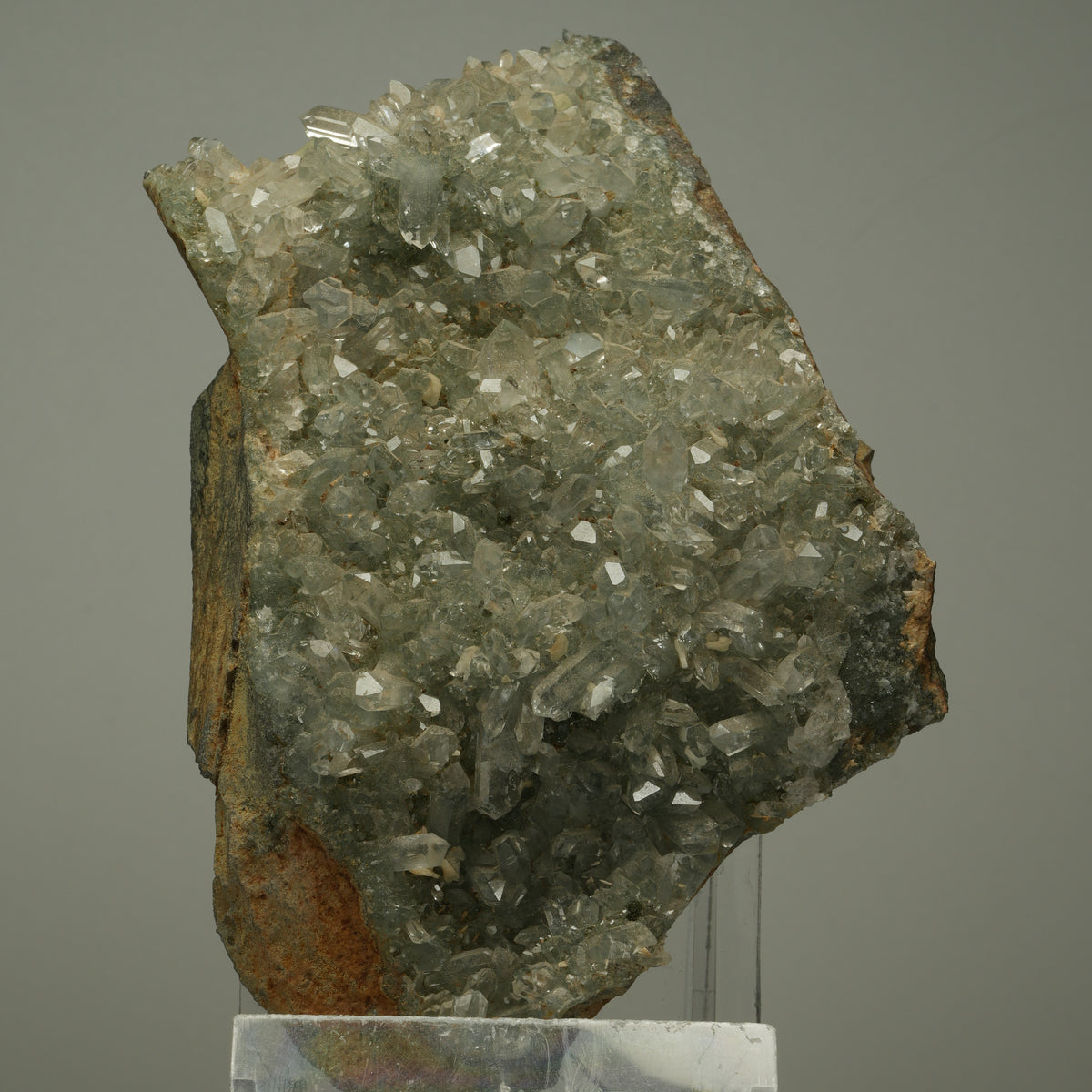 XL Starburst Quarz, Prehnit, Epidot auf Matrix Streep Mine Namibia 119*89*36mm #14509