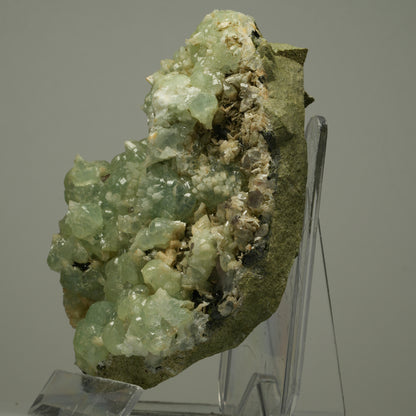 XL Quarz, Prehnit, Epidot auf Matrix Streep Mine, Goboboseb, Namibia 101*68*56mm #14510