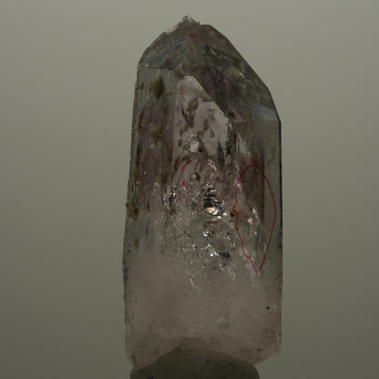 Enhydro Lemurian Harlekin Phantom Amethyst Prehnit Epidot, 4x Blase Streep Mine Namibia 68*27*25mm #14513