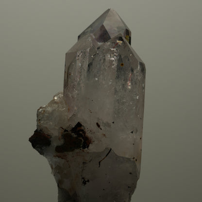 Enhydro Phantom Amethyst Gruppe, Analcim, Hämatit, 1x Blase Streep Mine Namibia 67*33*29mm #14514