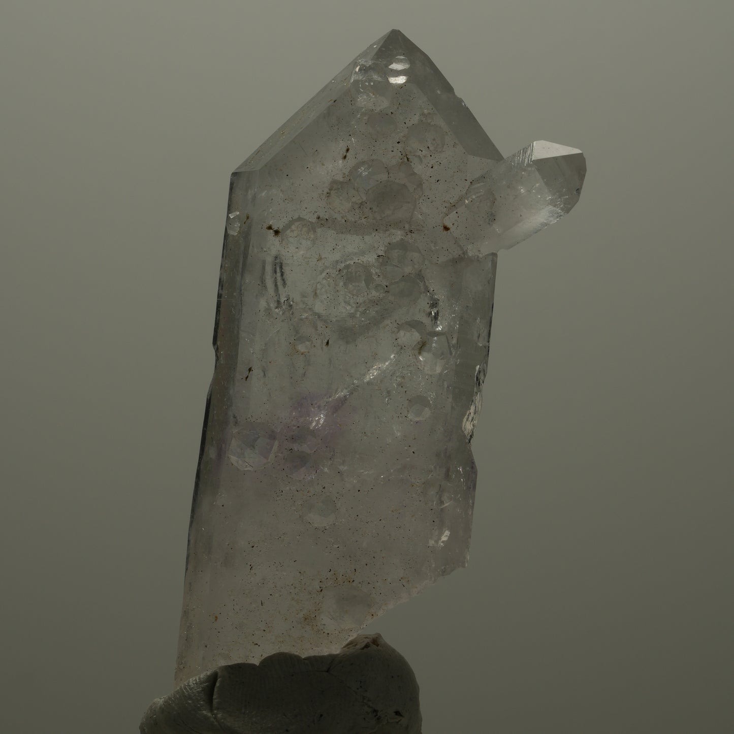 Phantom Skelett Amethyst mit Analcim, Epidot Streep Mine, Namibia 68*34*16mm #14515