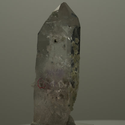 Enhydro Lemurian Phantom Amethyst mit Prehnit, Epidot, 1x Blase Streep Mine, Namibia 68*26*22mm #14516