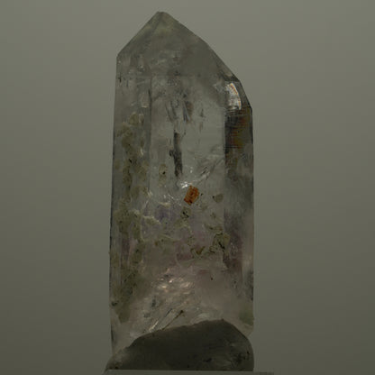 Enhydro Lemurian Phantom Amethyst mit Prehnit, Epidot, 1x Blase Streep Mine, Namibia 68*26*22mm #14516